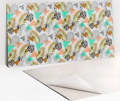 Imagen del producto de Panel protector de PVC - Azulejos de vinilo autoadhesivos para paredes - 100 x 50 - Láminas