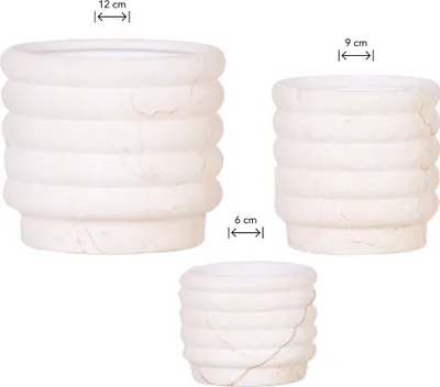 Produktbild von Kolibri Home | Kombi-Angebot - Marble Light Töpfe