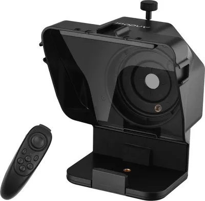 Zdjęcie produktu dla Andoer Przenośny teleprompter do smartfona z uchwytem na telefon Adapter zdalnego sterowania do nagrywania wideo Transmisja na żywo Wywiad Prezentacja Mowa sceniczna