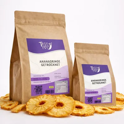 Produktbild von Tasty Pott getrocknete Ananasringe - im Beutel - 1 Beutel