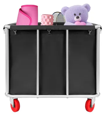 Immagine prodotto di Carrello portante con ruote - Acciaio inossidabile - Capacità di carico: 199,58 kg - Colore: nero