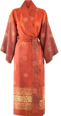 Produktbild von Bassetti Baumwollsatin-Kimono PALLAVICINO Farbe ROT R1 Größe S-M