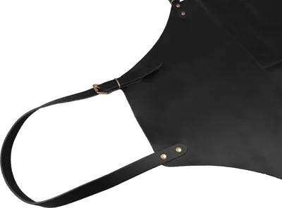 Zdjęcie produktu dla Heitmann Felle Grillschürze aus Rindsleder Größe ca. 85 x 62 cm, Farbe: Schwarz 6060SZ