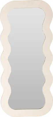 Zdjęcie produktu dla Dekoracyjne lustro w falistej ramie, 37 x 80 cm