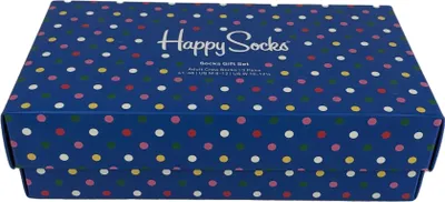 Produktbild von HAPPY SOCKS - 3er Pack Classic Multicolor Socken Geschenkbox Geschenkpackung Box - Faded Diamond, Stripe und Dot-Uni - Grösse 41-46