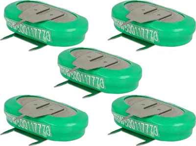 Produktbild von vhbw 5x NiMH Ersatz Knopfzellen-Akku (150 mAh, 1,2 V, NiMH)