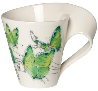 Produktbild von Villeroy & Boch NewWave, Einzelbild, 0,3 l, Schwarz, Grün, Weiß, Porzellan, Kaffee, NewWave