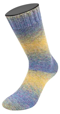 Produktbild von Lana Grossa - Meilenweit 100g Merino Extrafine Shades 7231 vanille gelb türkis blau orchidee