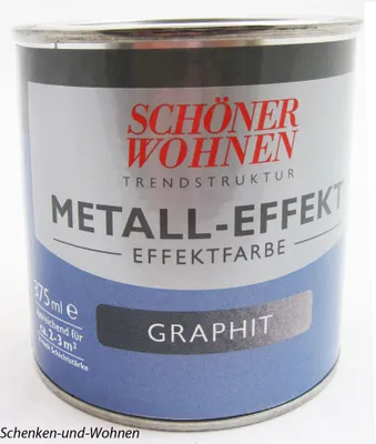 Produktbild von Trendstruktur- Metall-Optik - Effektfarbe Graphit 375 ml glänzend