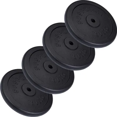 Produktbild von ScSPORTS® Hantelscheiben - Set 120kg, 4x30 kg, 30 mm, Gusseisen - Hantelscheiben-Set, Gewichtsscheiben, Hantelgewichte, Fitness Scheiben