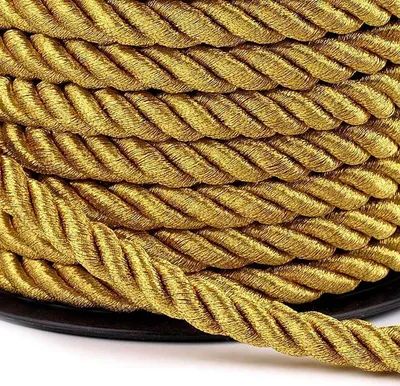Produktbild von Kordelschnur Atlaskordel 20m ca. 7mm glänzend gedreht, Seil Kordel Schnur