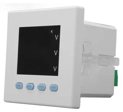 Image de Voltmètre numérique intelligent, triphasé, blanc, ABS, moniteur de consommation électrique ignifuge pour la maison, AC220V
