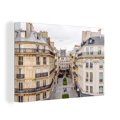 Obrázek produktu pro OneMillionCanvasses® - Výtisky na plátně - 140x90 cm, Paříž - Byt - Architektura, nástěnné umění tisk nástěnné dekorace
