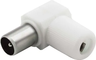 Image de Fiche TV coaxial 9,52mm Coudée Male