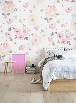 Produktbild von Coloray Fototapete 208x146 cm Latextapete Magicstick - Weinleseblumen