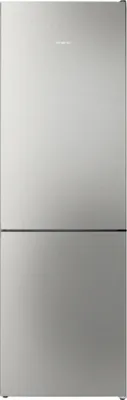 Siemens iQ300 KG36NVIBG, Freistehende Kühl-Gefrier-Kombination mit Gefrierbereich unten, 186 x 60 cm, Edelstahl, Frontansicht