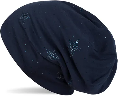 Produktbild von styleBREAKER Beanie Mütze mit Strass Sterne und all over Strasssteine, Slouch Longbeanie, Damen 04024116