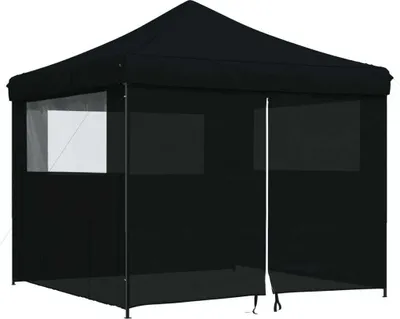 Produktbild von Partyzelt Faltbar Pop-Up mit 4 Seitenteilen Schwarz