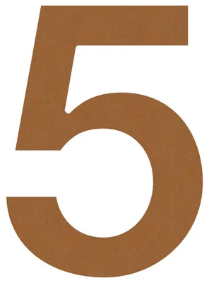 Produktbild von Hausnummer ''5'' Rost