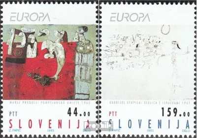 Produktbild von Briefmarken Slowenien 1993 Mi 48-49 (kompl.Ausg.) postfrisch Zeitgenössische Kunst