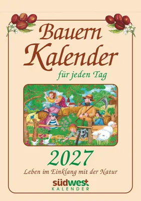 Produktbild von Bauernkalender für jeden Tag 2027 - Leben im Einklang mit der Natur  - Tagesabreißkalender zum Aufstellen oder Aufhängen