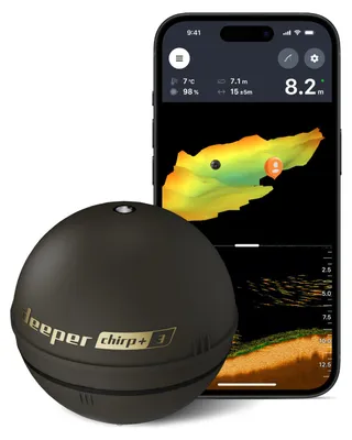 Produktbild von Deeper CHIRP+ 3 Castable GPS Sonar – Fisch- & Tiefenfinder für Boot, Eis & Ufer