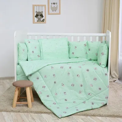 Produktbild von Lorelli Babybettwäsche-Set 5-tlg. Decke 140 x 95 cm Kissen 43 x 35 cm Nestchen