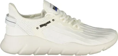 Produktbild von Weißer Herrensportschuh mit Kontrastdetails und Schnürung