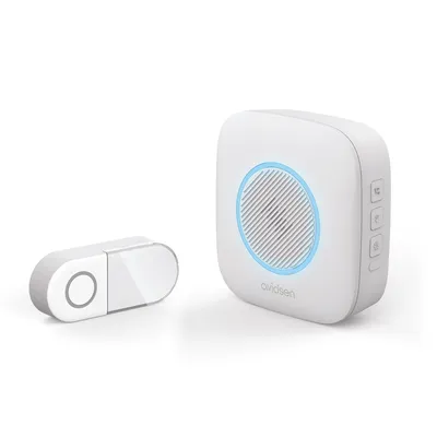 Produktbild von Drahtloser Gong mit Blinklicht und Batterie, Reichweite 200 Meter - Avidsen - 102507