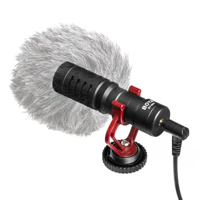 Obrázek produktu pro BOYA 3,5mm mini kardioidní mikrofon Kovový elektretový kondenzátorový videomikrofon s konektorem