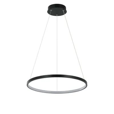 Produktbild von Moderne schwarze Ring-Pendelleuchte Ø40cm, farbvariable LED 22W RING Light Prestige