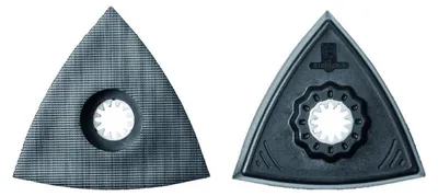 Imagen del producto de Placa de lija fina triangular SL 3, sin perforaciones, paquete de 2 unidades