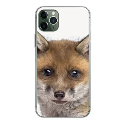 Produktbild von MuchoWow® Handyhülle Schutzhülle Hülle für iPhone 11 Pro Max Fuchs - Tiere - Jungtier - Jungen - Mädchen - Kind Silikon Softcase Handy Hülle - Schutz