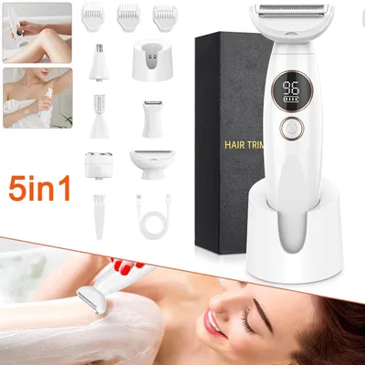 Produktbild von Rasierer Damen Intimrasierer Gesichtshaarentferner Elektrischer Rasierer 5in1