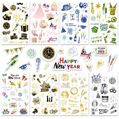 Produktbild von Sticker Set - 24 Blatt - Zum Basteln und Dekorieren von Scrapbooks Bullet Journals und Fotoalben