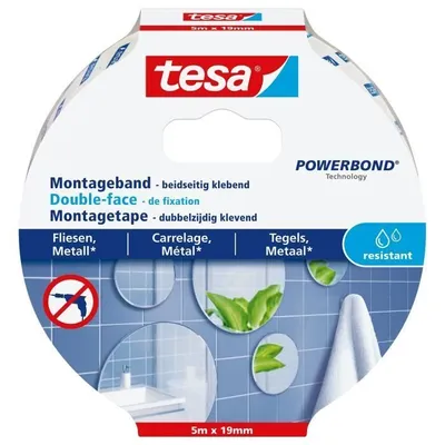 Obrázek produktu pro tesa Powerbond montážní páska na obklady/kov, 19 mm x 5,0 m