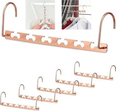 Immagine prodotto di Appendini salvaspazio per 12 appendini nell'armadio - Multi hanger 26 cm appendino in rame metallico