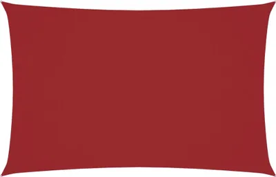 Image de vidaXL Voile d'ombrage Oxford rectangulaire 2,5x5 m rouge