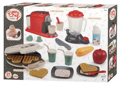 Produktbild von Ecoiffier Spielzeug Küchenzubehör Set - 21-teilig - buntes Küchenspielzeug