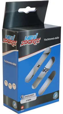 Obrázek produktu pro sportovní míčky na stolní tenis 6 kusů bílé
