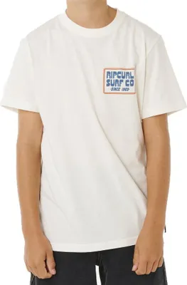 Image de T-shirt RIP CURL pour enfants Pacific Rinse Sunrise, couleur « bone », taille 14 (160)