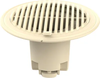 Image de INF Siphon de sol anti-odeur avec noyau en silicone pour cuisine et salle de bain couleur crème