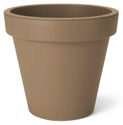 Produktbild von Kunststoff Pflanzkübel XXL rund Ø 58 cm - mokka - Blumenkübel groß für Außen und Innen