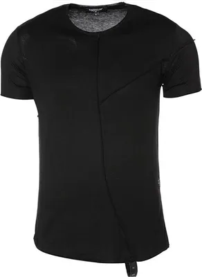 Produktbild von Brandneu Designer T-Shirt CARISMA Schwarz Ziernäh, Nietenschlaufe CRM4535 L