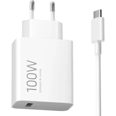 Produktbild von Original Xiaomi Mi, Poco, Redmi Note HyperCharge Adapter 100W GaN Ladegerät mit 1,5M USB-C Ladekabel