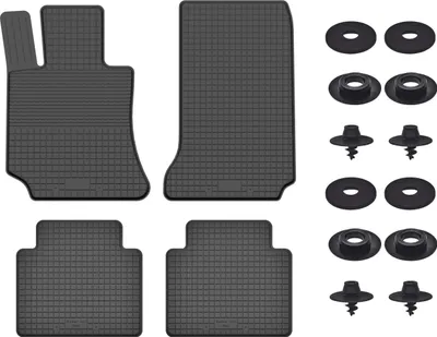 Produktbild von Gummimatten Mit Stoppern Für: Mercedes E W212 (2009-2016) Schwarz Set