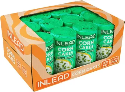 Produktbild von Inlead Corn Cakes (12x120g) Green Onion - Funktionelle Lebensmittel - Superfoods