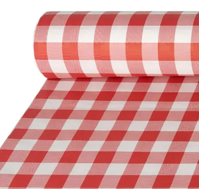 Image de Papstar 88163 - Rechteckig - Rot - Weiß - Papier - Tischdecke - 100 x 5000 cm - 1 Stück(e) (88163)