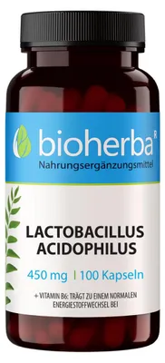 Produktbild von Bioherba Lactobacillus Acidophilus 450 mg 100 Kapseln