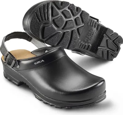 Image de Chaussure de travail Sika Flex LBS sabot ouvert avec bride de talon Noir-44